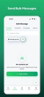 Send campaigns and announcements to your contact groups from one screen.