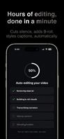 Auto-editing cuts silence, adds captions, and places b-roll automatically