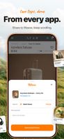 Easily share through the iOS share sheet. Click share, tap Weeve, Saved. 