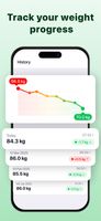 Track your weight journey with clear progress insights. See how your numbers change over time and stay motivated.