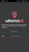Wherezat App Registration page