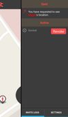 Wherezat App Invite confirmation page