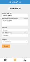 Create a wish list