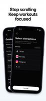 Stop doomscrolling. Keep workouts focused by blocking distracting apps like Instagram, Tiktok, Youtube.