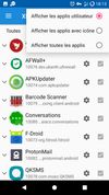 Filter by user or system app