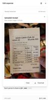 Attach receipts to expenses