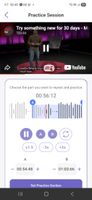 Select and repeat the exact part you want to practice from any YouTube video.