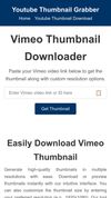 Vimeo Thumbnail Downloader Mobile Screenshot