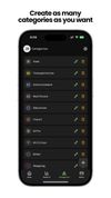 Create and manage unlimited custom categories.
Organize your finances the way you want.