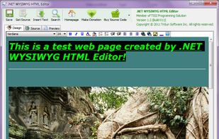 .NET WYSIWYG HTML Editor screenshot 1