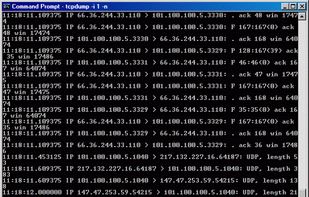 tcpdump screenshot 1