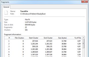 Fragment Information about a file