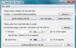 Quick Disk Test screenshot 1