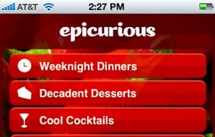 Epicurious screenshot 1