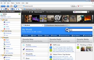 Flock Browser screenshot 1