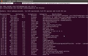 PowerTOP screenshot 1