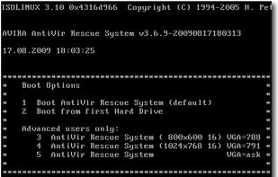 Avira Rescue System screenshot 1