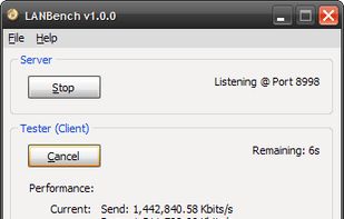 LANBench screenshot 1