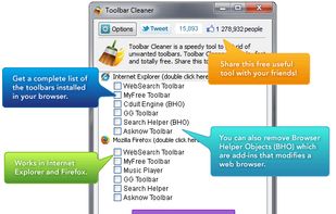 Toolbar Cleaner screenshot 1