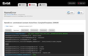 Error Backtrace