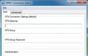 VPNC Front End screenshot 1