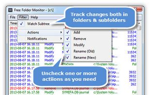 Free folder monitor screenshot 1