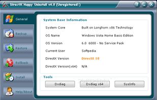 DirectX Happy Uninstall screenshot 1