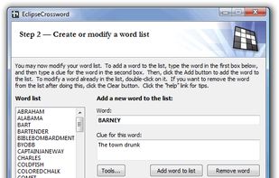Word list wizard