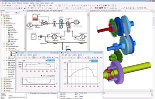 Example of gearbox modelling with CVT in SimulationX