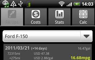 FuelLog screenshot 1