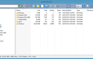 Folder Size Explorer on Windows 8
