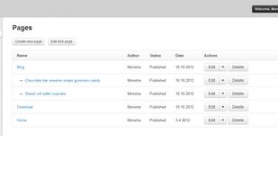 Monstra CMS screenshot 1