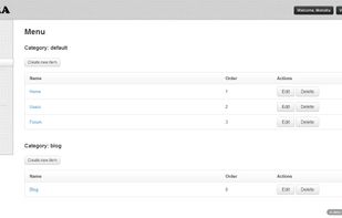 Monstra CMS screenshot 2
