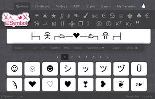 50+ classes of symbols