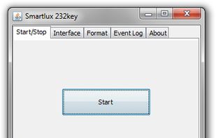Start or stop data acquisition with 232key.