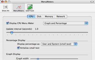 MenuMeters screenshot 1