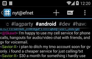Channel view in portrait mode without user list