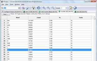tlCorpus corpus wordlist