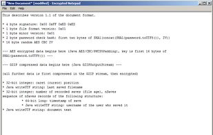 Encrypted Notepad screenshot 1