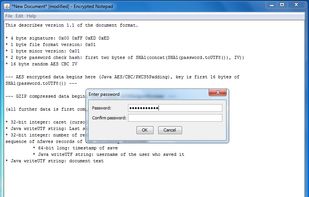 Encrypted Notepad screenshot 1