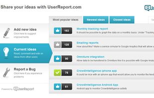 User Feedback Forum from UserReport