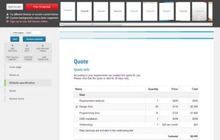 NiftyQuoter screenshot 2