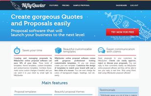 NiftyQuoter screenshot 1