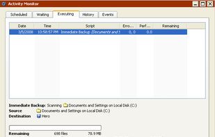 EMC Retrospect screenshot 1