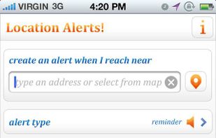 Location Alerts screenshot 1