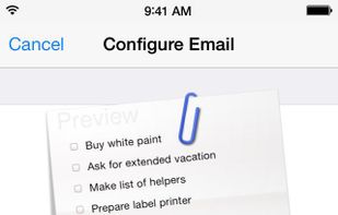With Daymate you can share projects with powerful email generation options. 