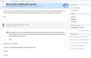Zoho Discussions screenshot 1