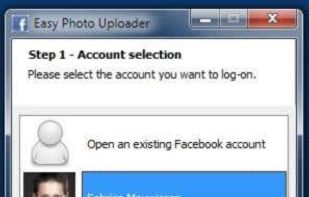 Easy Photo Uploader for Facebook screenshot 1