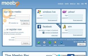 Meebo homepage
