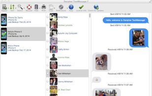 View iPhone text messages in a nice format like on the phone itself.